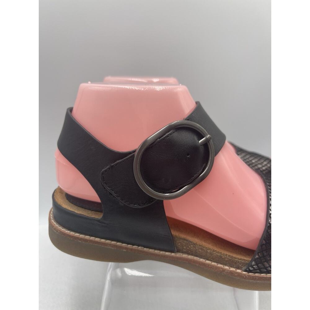 Sofft Bali Metallic Leather Sandals‎ Women Size 6M Black - Picture 6 of 16